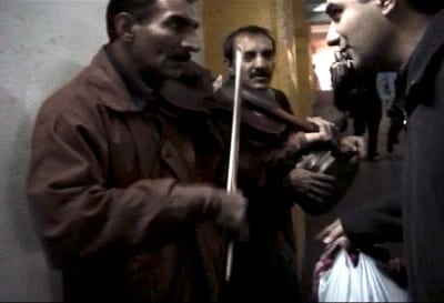 Motrebs performing at the Friday bazaar in Tehran, Dec 2005