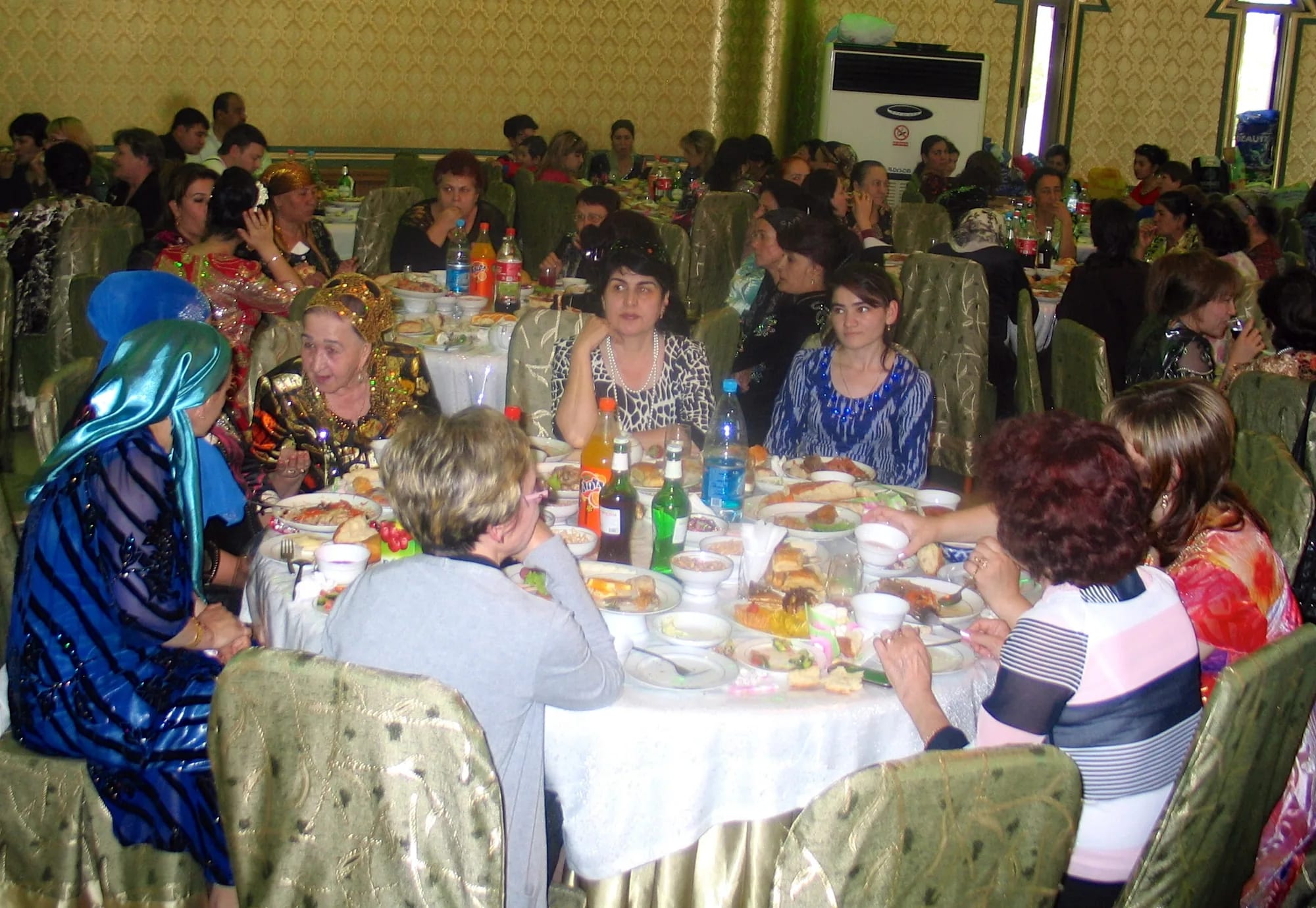Women at wedding in Bukhara
